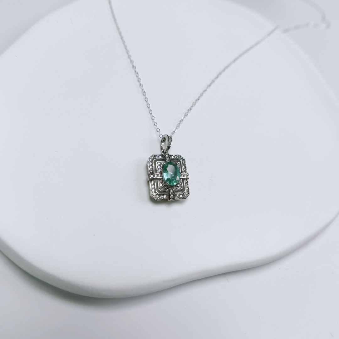 ZKZMD300-天然祖母绿吊坠（主石约1克拉左右）