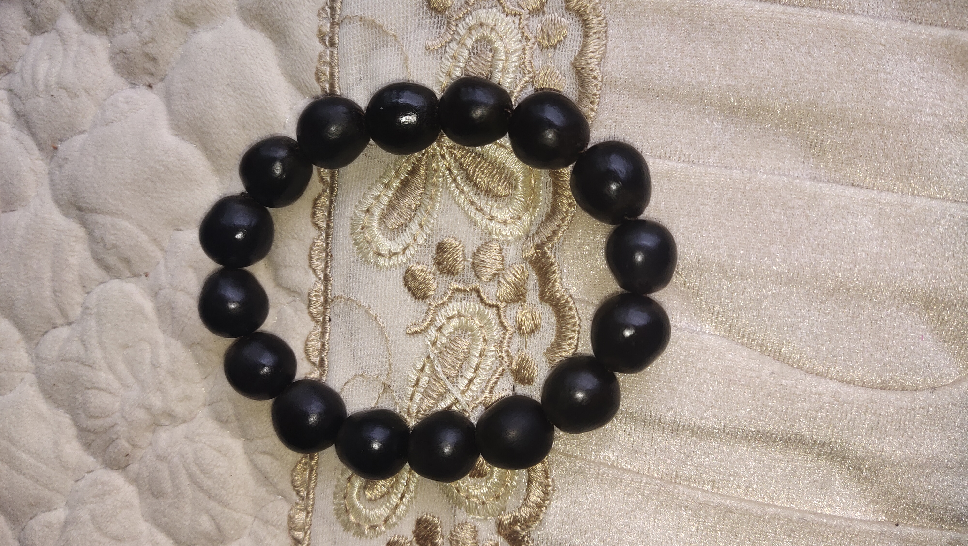 非金属木质手链 无患子手串，非正圆，水滴形，时尚百搭，结缘珠