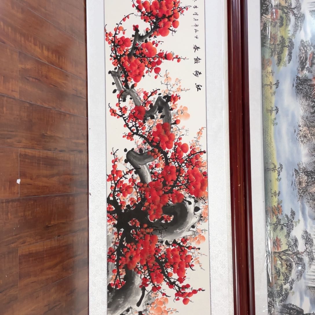 国画带框尺寸48*163厘米