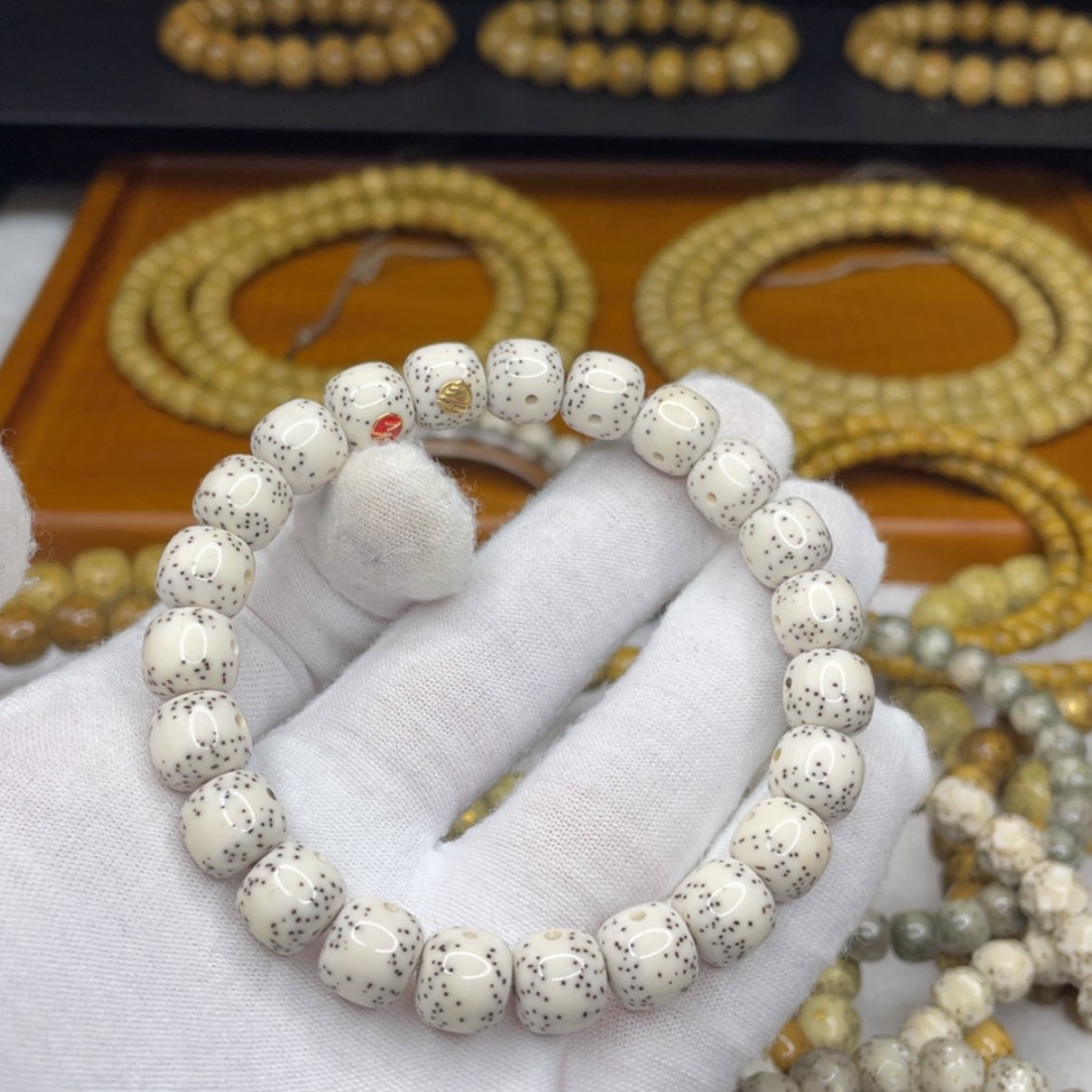 【闪购商品】星月菩提吊坠SS级金款10/9王者月朗星稀满天星