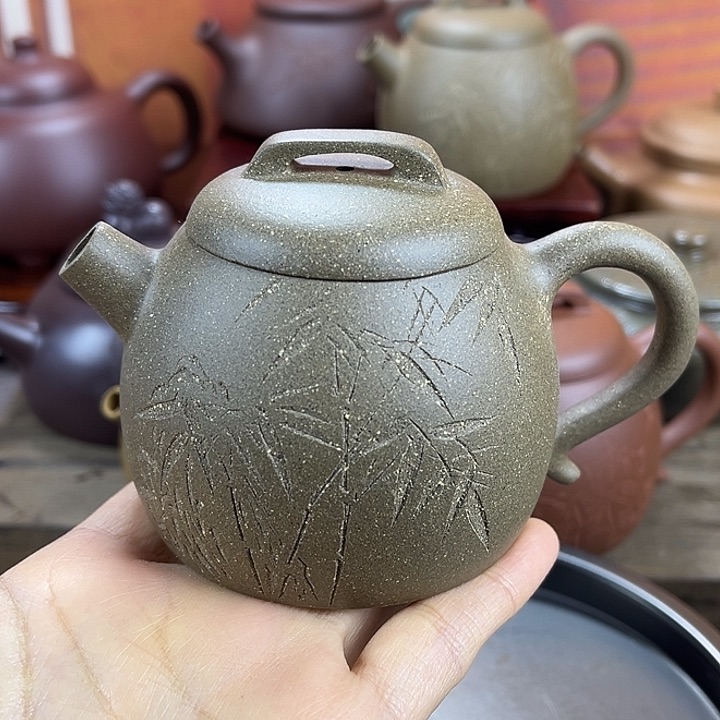 紫砂茶壶宜兴紫砂壶巨轮
