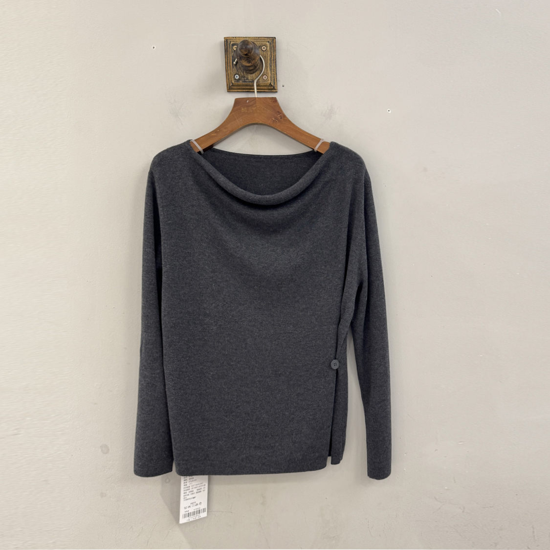 ZTLZS10Y麦寻2025冬新款通勤百搭荡领针织衫时尚百搭气质女装上衣