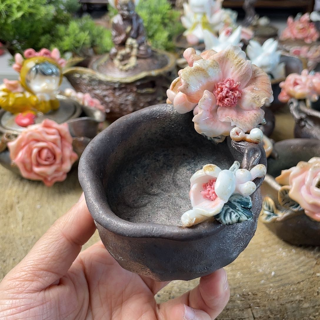 杯子杯子杯子花朵花朵