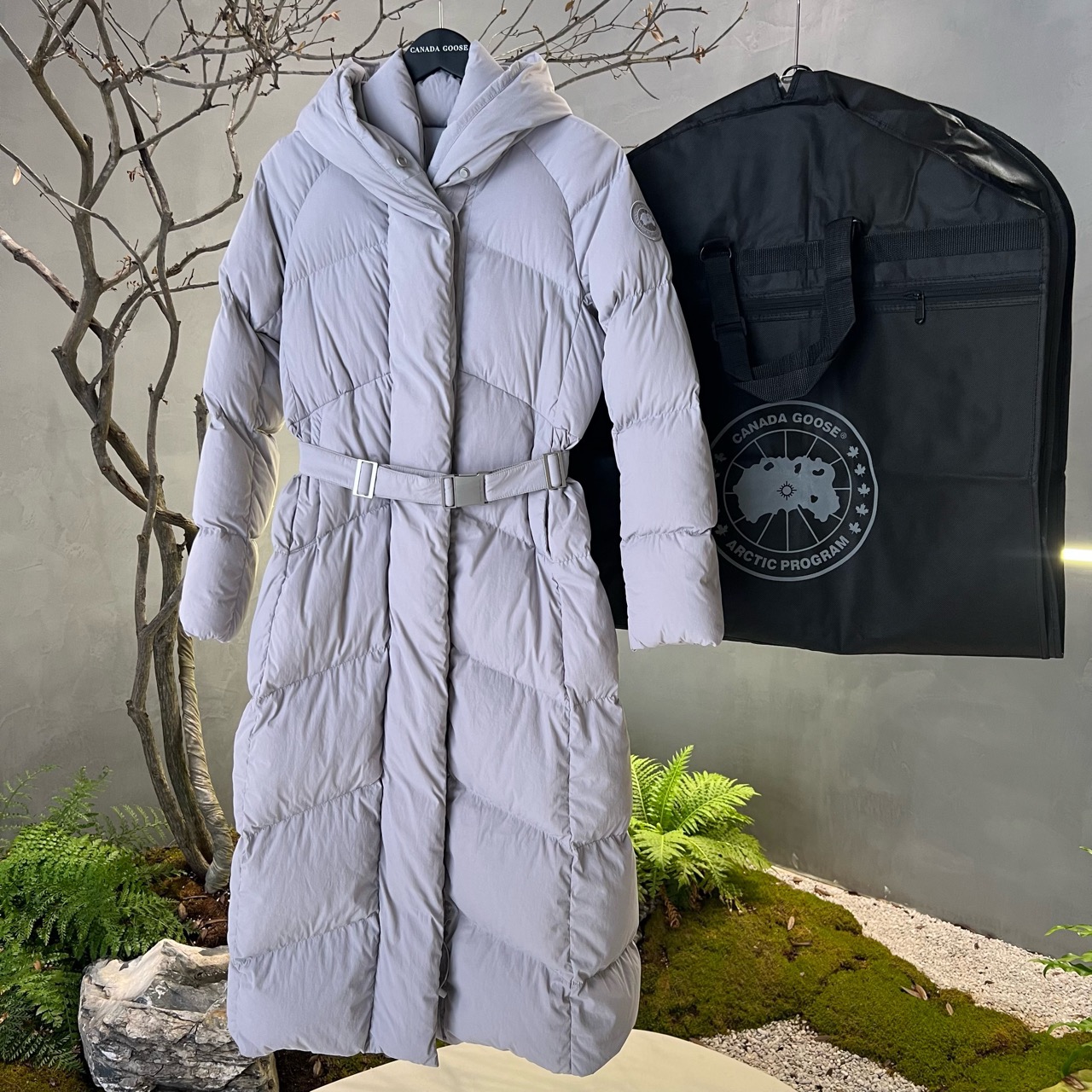 Canada Goose加拿大鹅/2409158/XS码/当季束腰长款羽绒服/95新