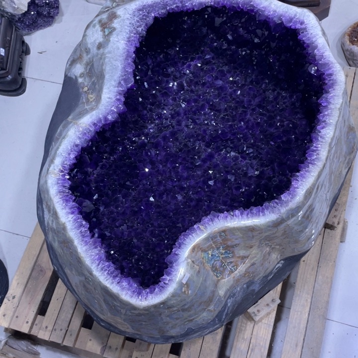 紫晶开口笑未镶嵌