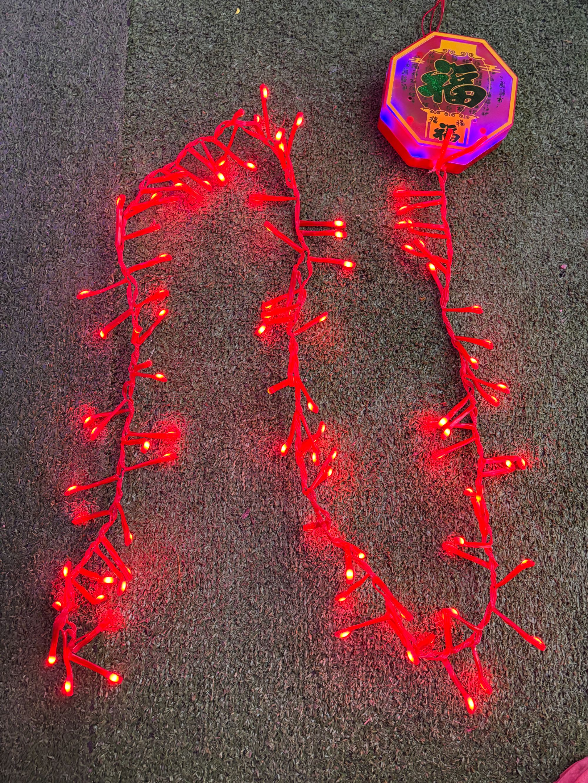 马年春节鞭炮灯串营造圣诞节新年春节氛围灯