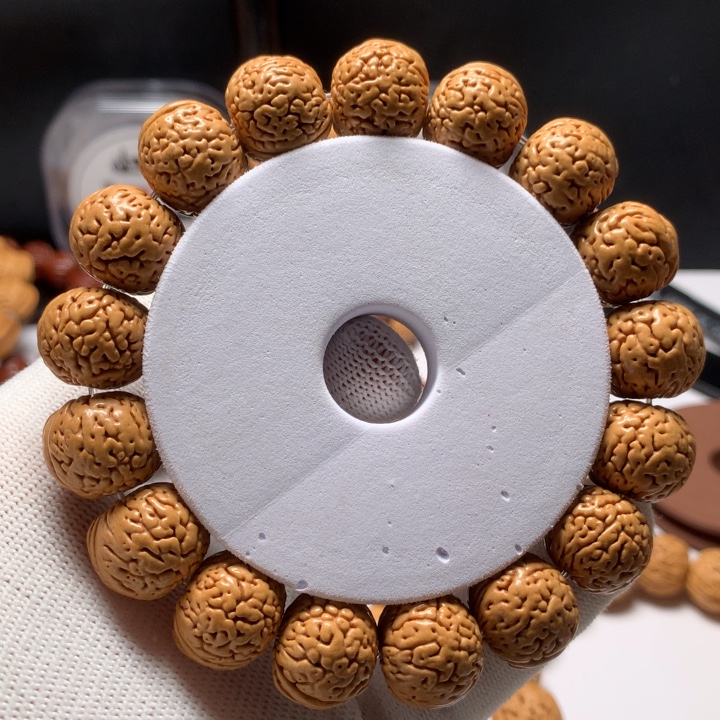 用***3手串桃核密纹小蚂蚁桃核手串