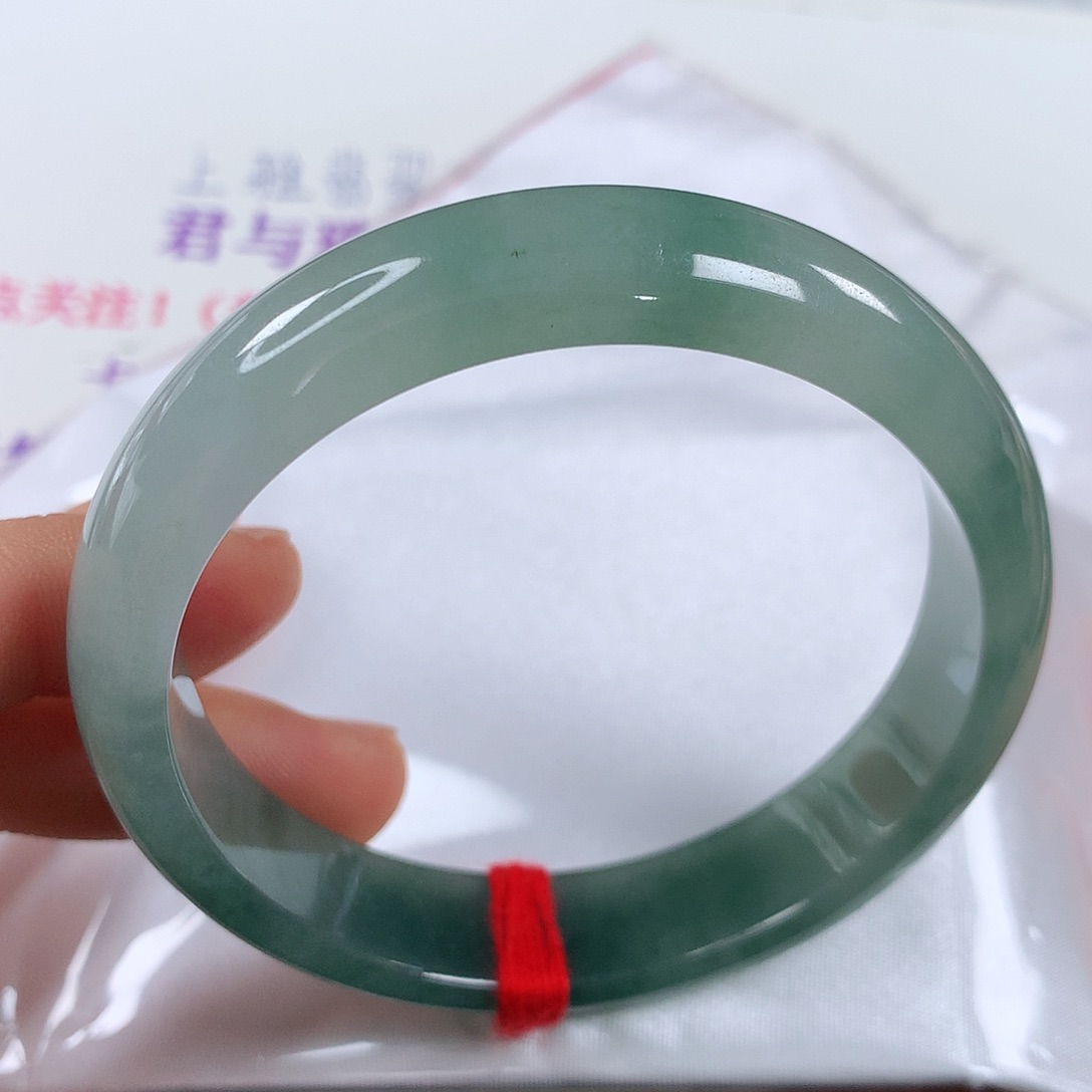 翡翠手镯未镶嵌 正圈⑨⑦