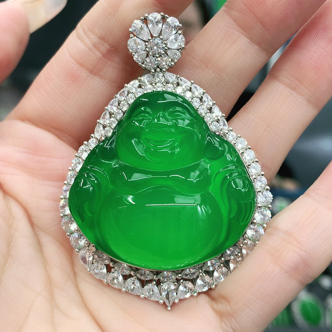 银S925镶嵌吊坠玛瑙/玉髓