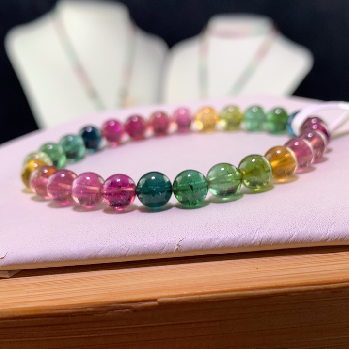 双色碧玺手链未镶嵌