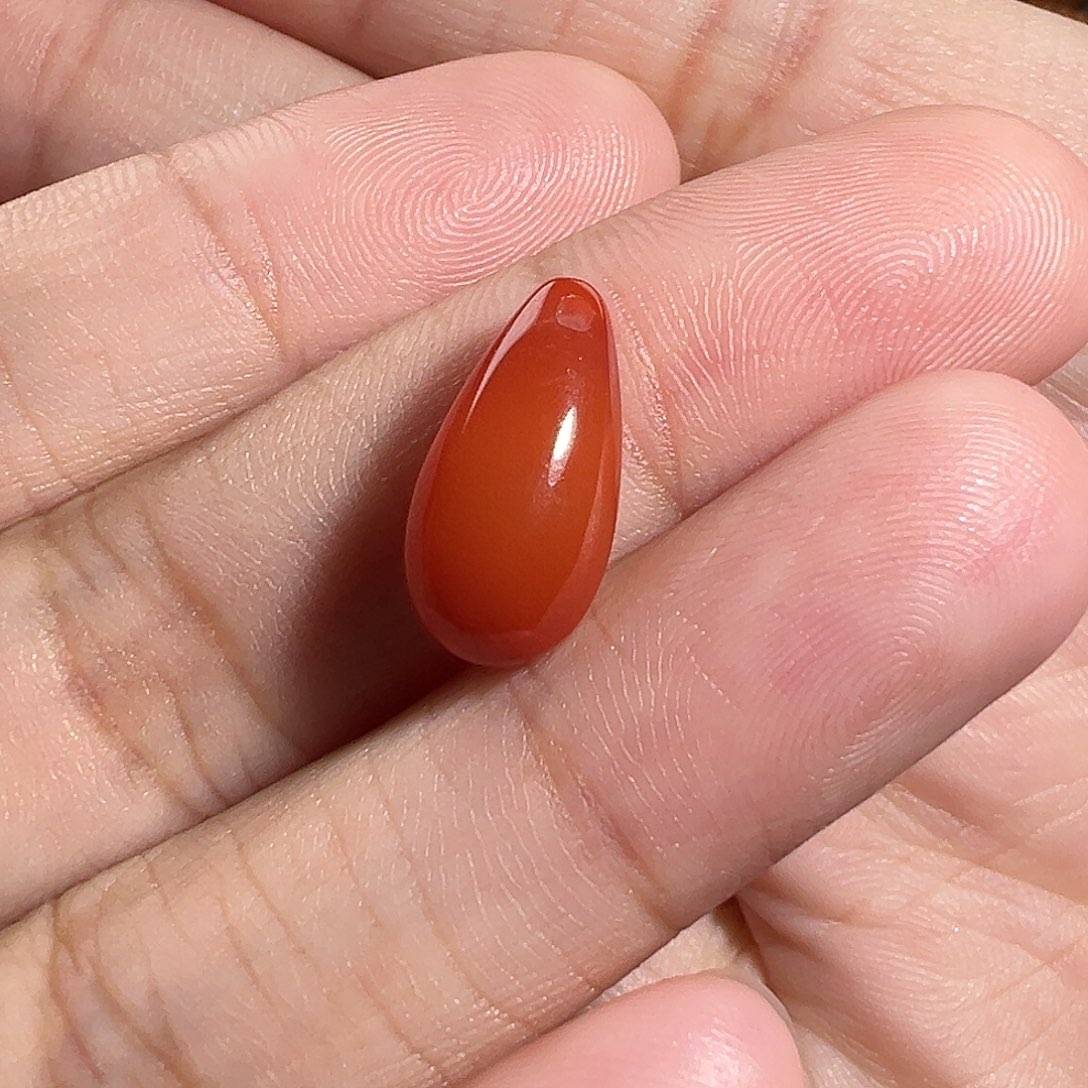 南红玛瑙珠宝奇石未镶嵌卡子8m m