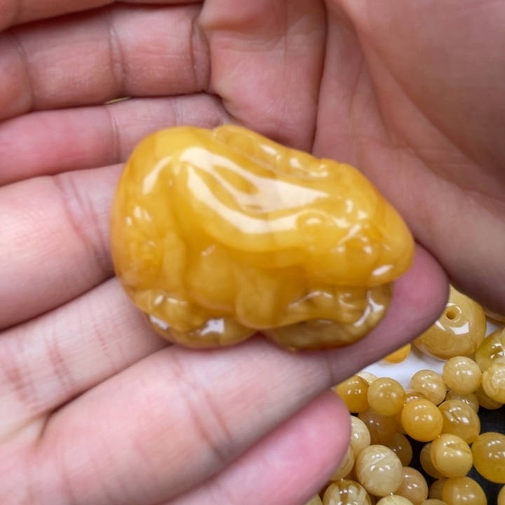 裸石蜜蜡未镶嵌蜜蜡吊坠