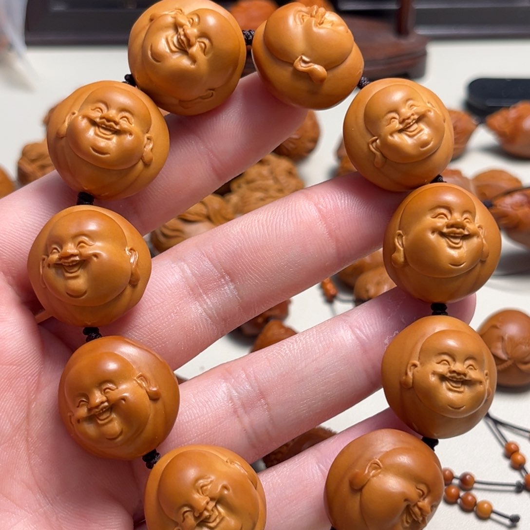 橄榄核吊坠7*3弥勒笑佛