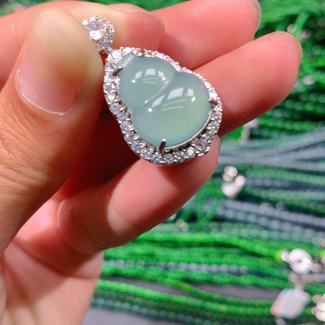 翡翠戒指未镶嵌天然翡翠吊坠