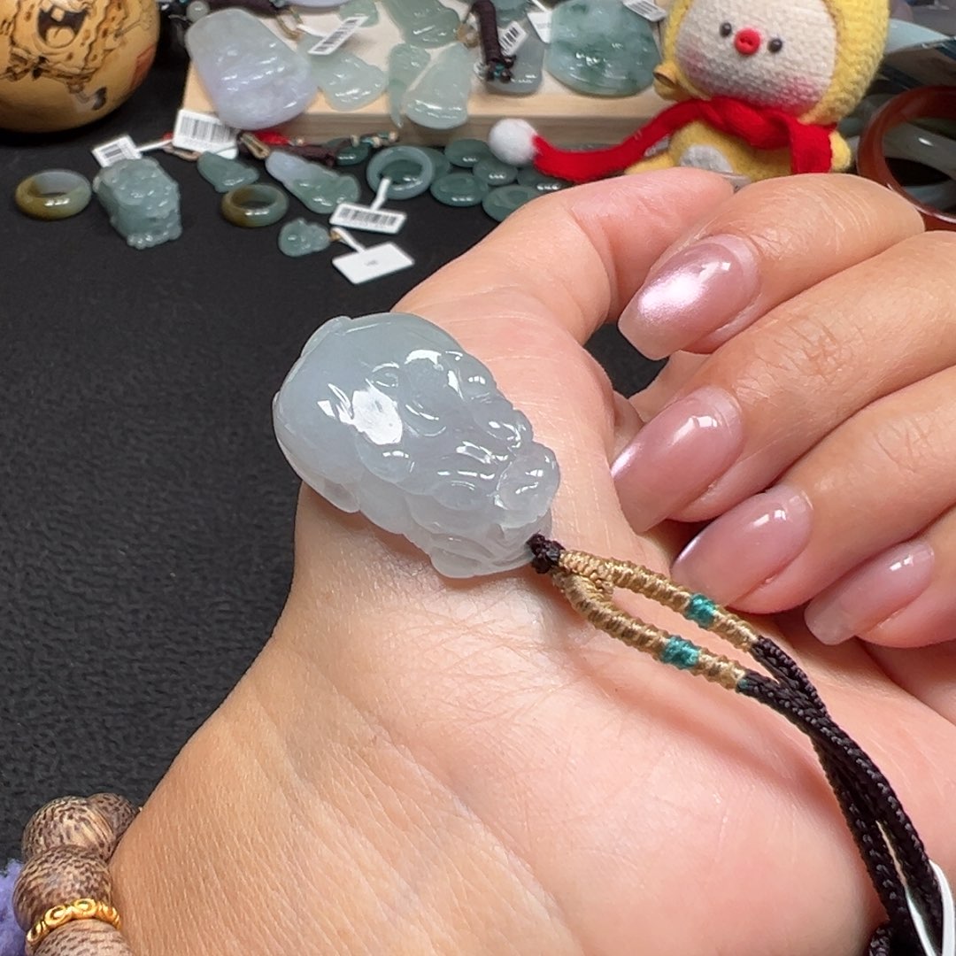 翡翠未镶嵌颈饰天然A货缅甸翡翠