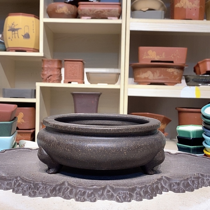 白泥花盆瑕疵6.5-17。。。