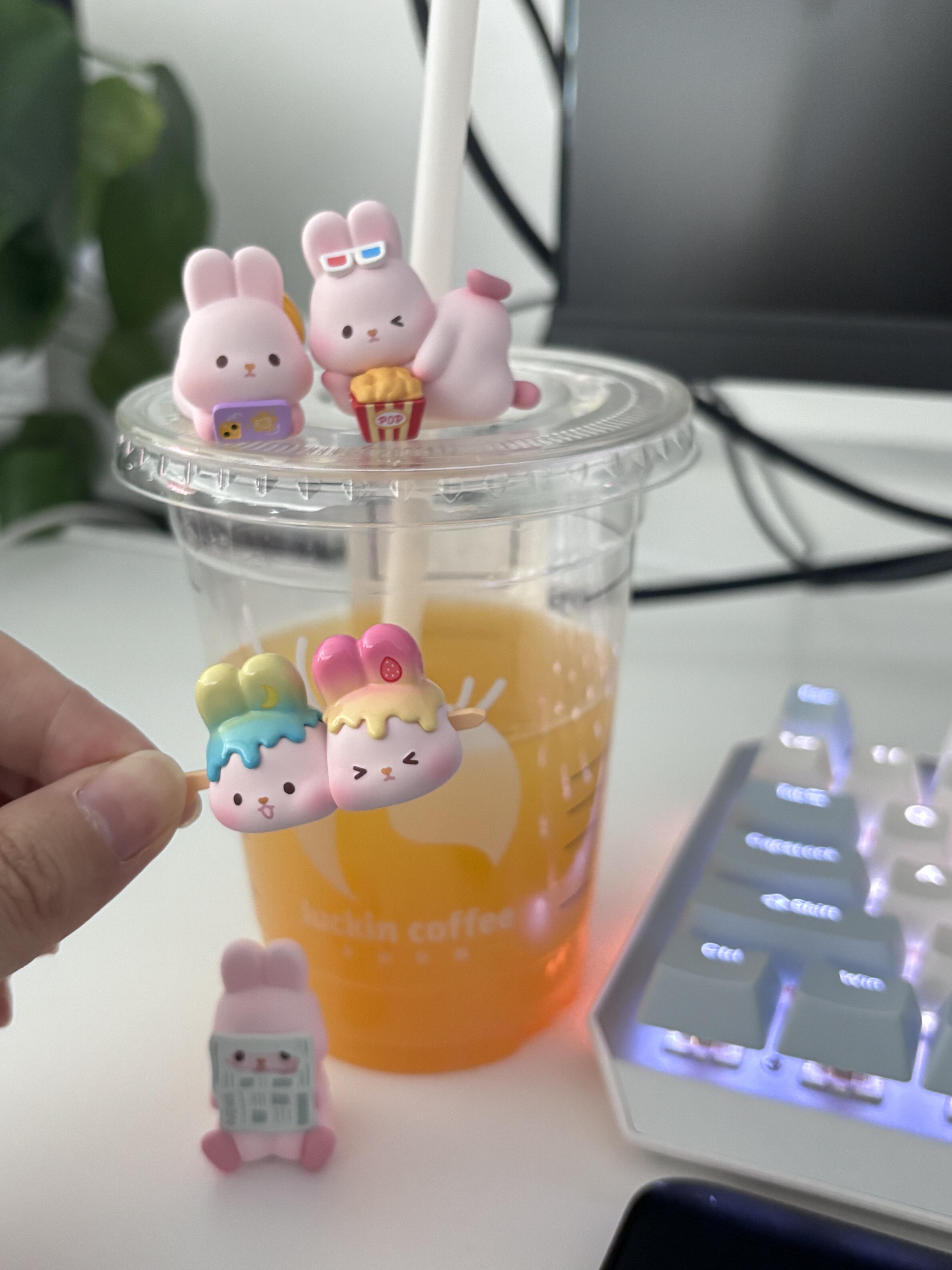 【MOMO兔&三丽欧发光贝壳】欧数字可爱创意带盖