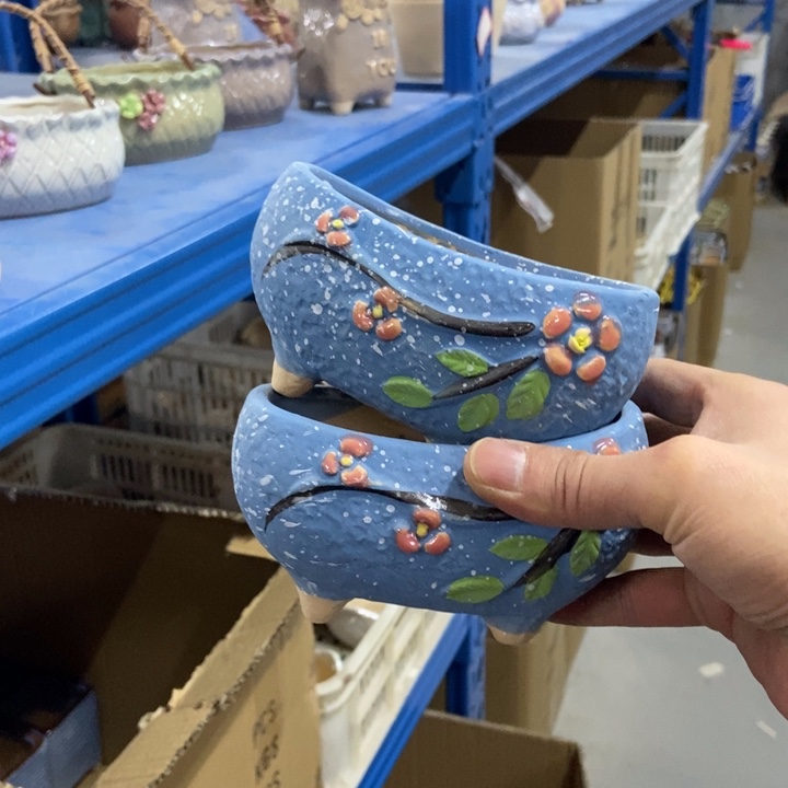 陶瓷花盆单场满9.9发12*7*7