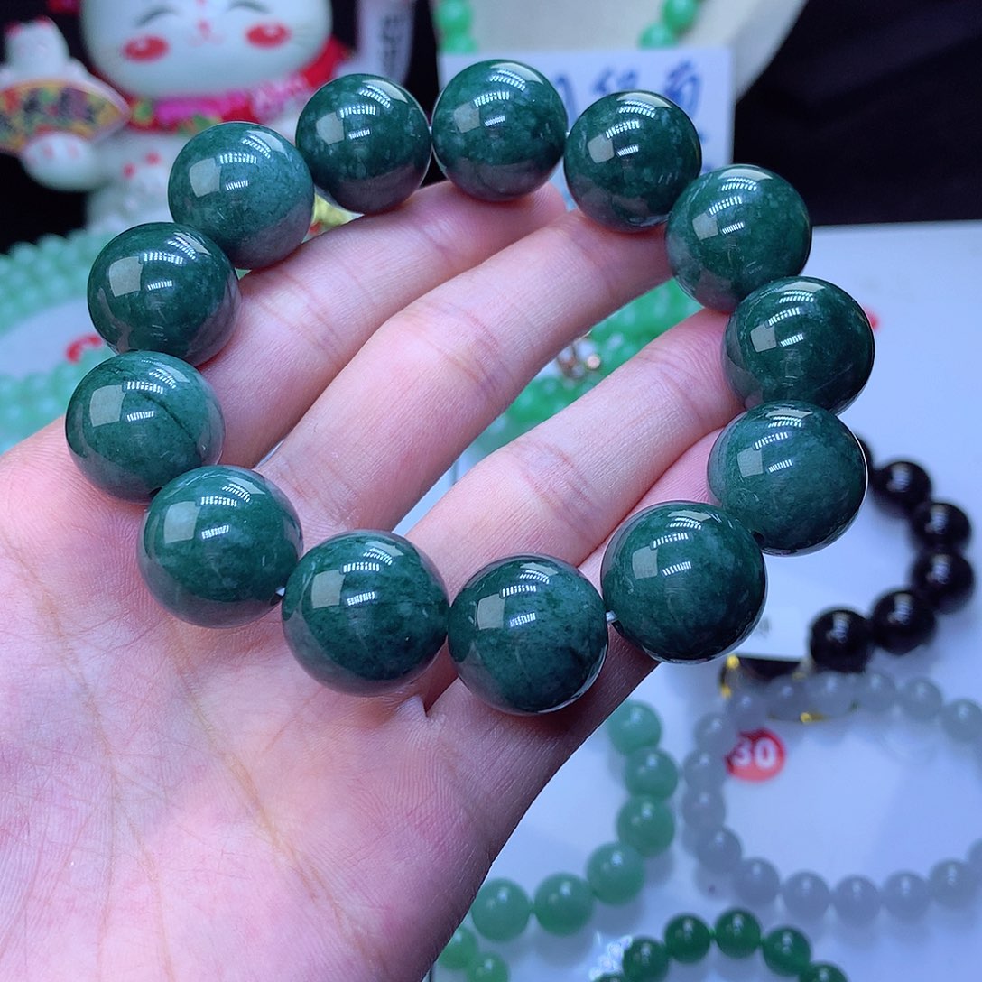 翡翠毛衣链未镶嵌卡18