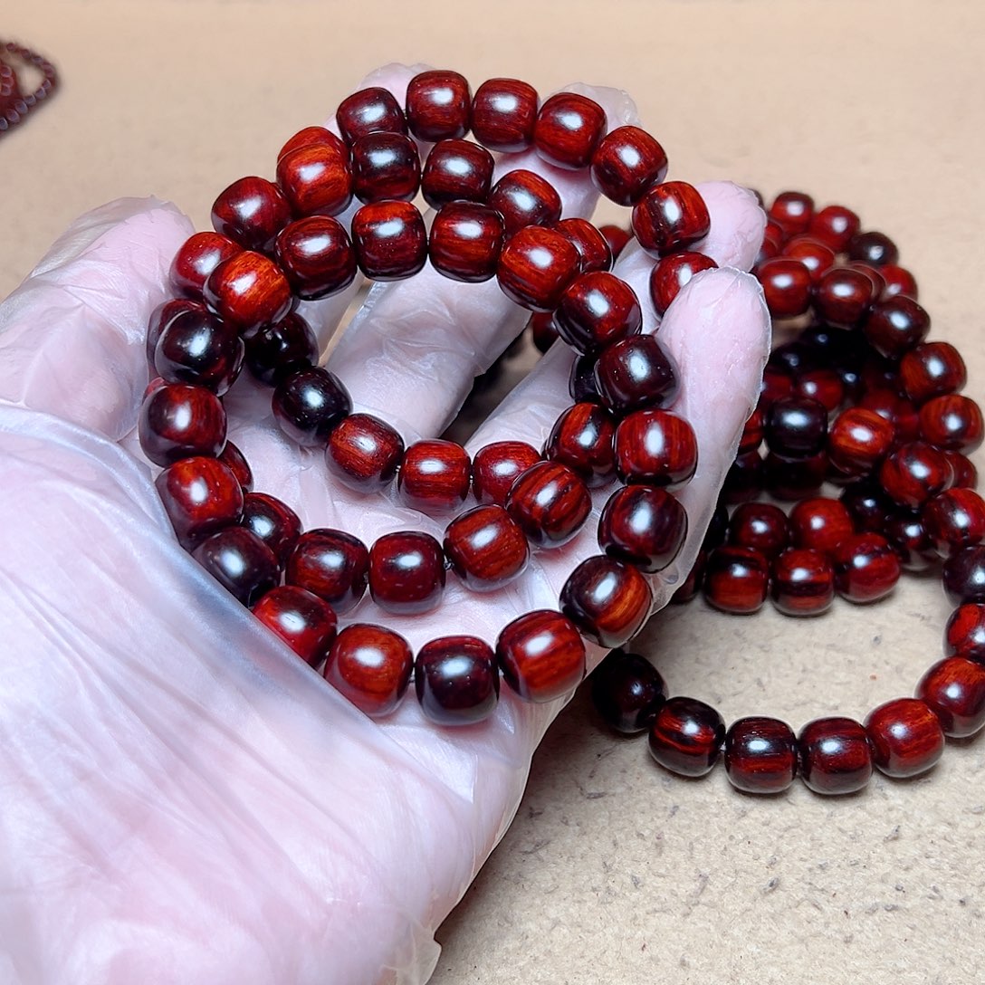 手串/手链小叶紫檀1.2琴料火焰纹鳞底金星一档