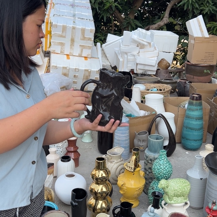 瓶高度20厘米口径11厘米微瑕捡漏上釉不匀