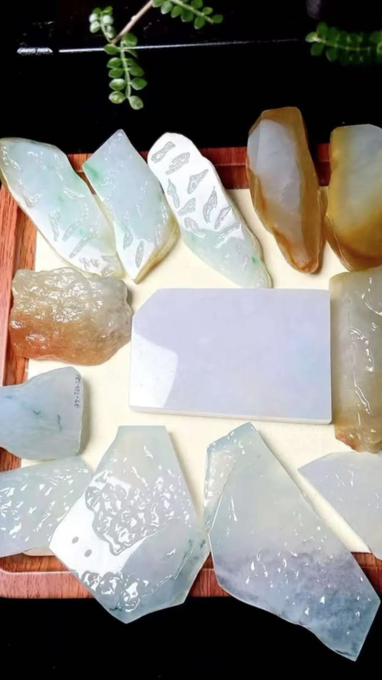 缅甸天然A货翡翠定制片料明料（链接仅为展示 勿拍）