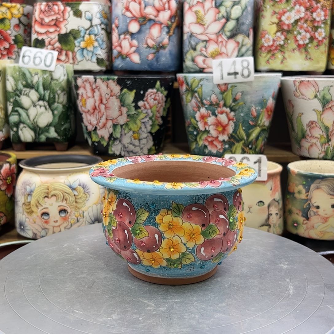 景德镇陶瓷花盆景德镇陶瓷花盆