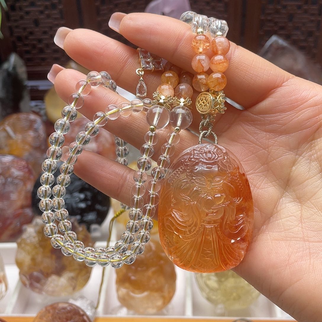 颈饰未镶嵌水晶天然