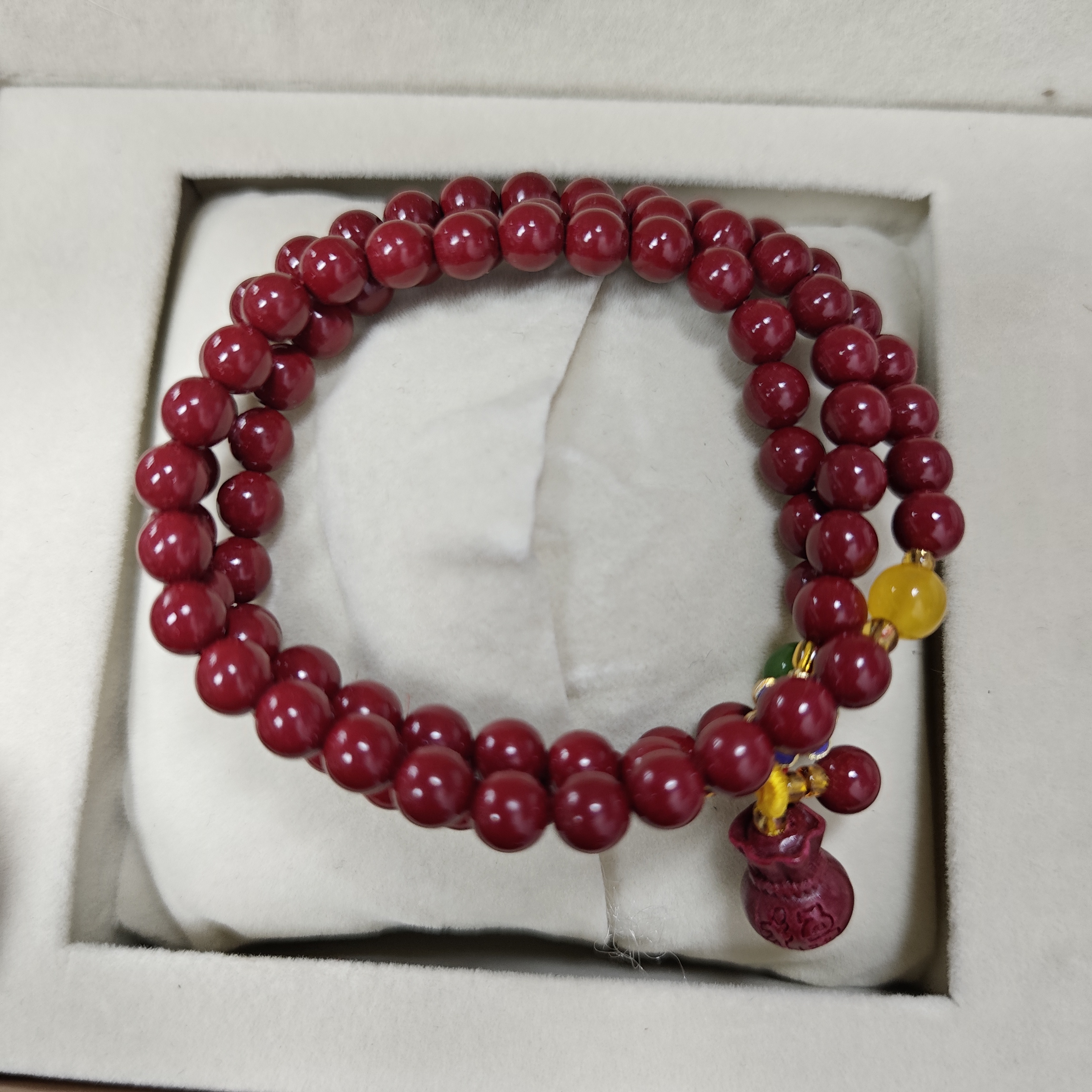 含辰砂工艺品NZ022-经典紫色手链