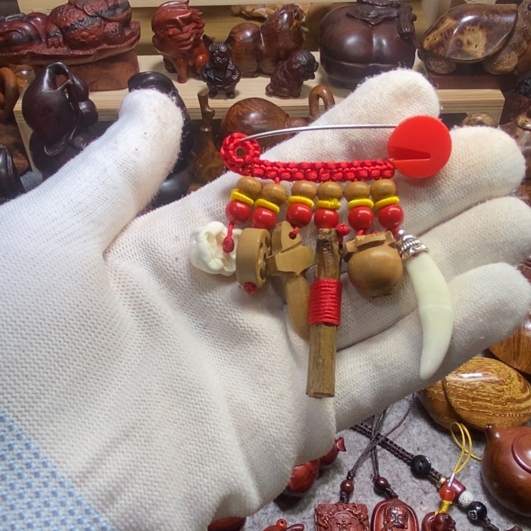 无事牌檀香紫檀（小叶紫檀）小叶紫檀桃木挂件