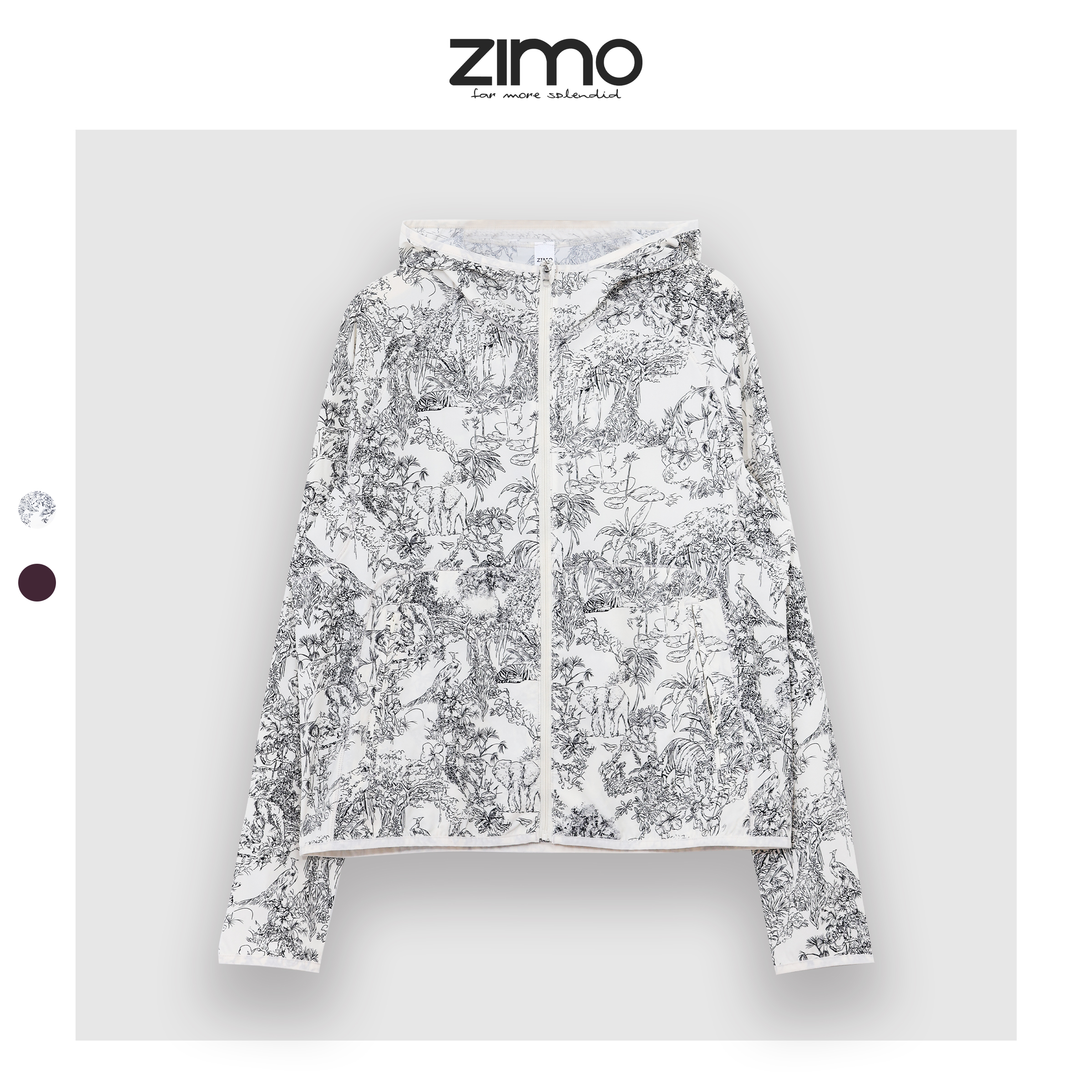 女士防风连帽小夹克疯狂动物城729-zimo-瑜伽健身瑜伽服YFWT729