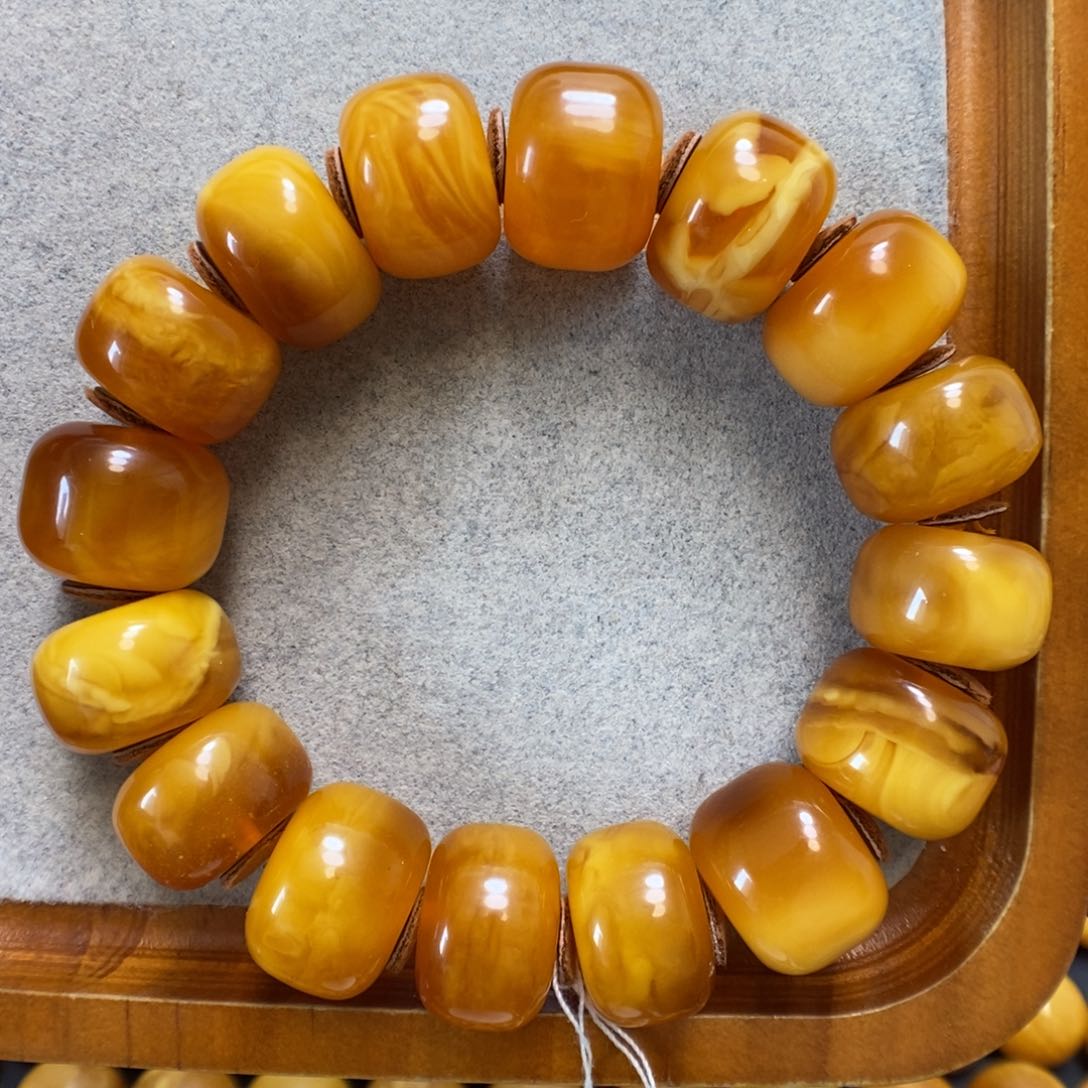 未镶嵌蜜蜡手串蜜蜡手串