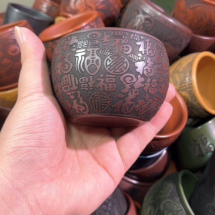 茶杯紫砂全手工紫砂主任杯