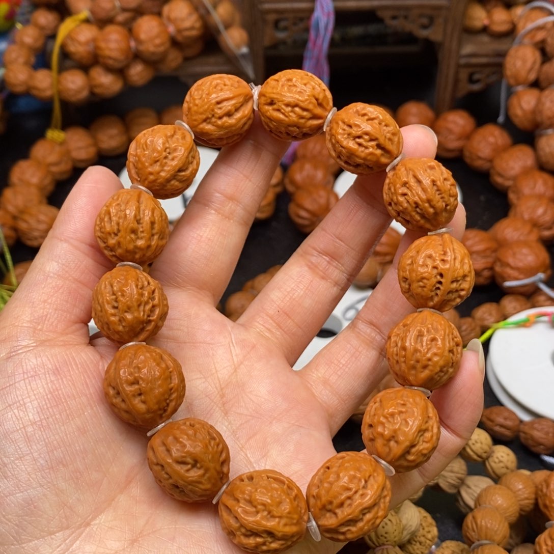桃核手串小麒麟八棱