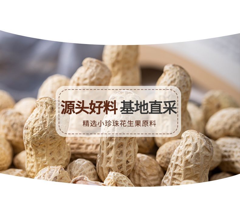 总重2斤特产即食带壳花生烘炒花生新货新零食鲜米薄皮蒜味鲤