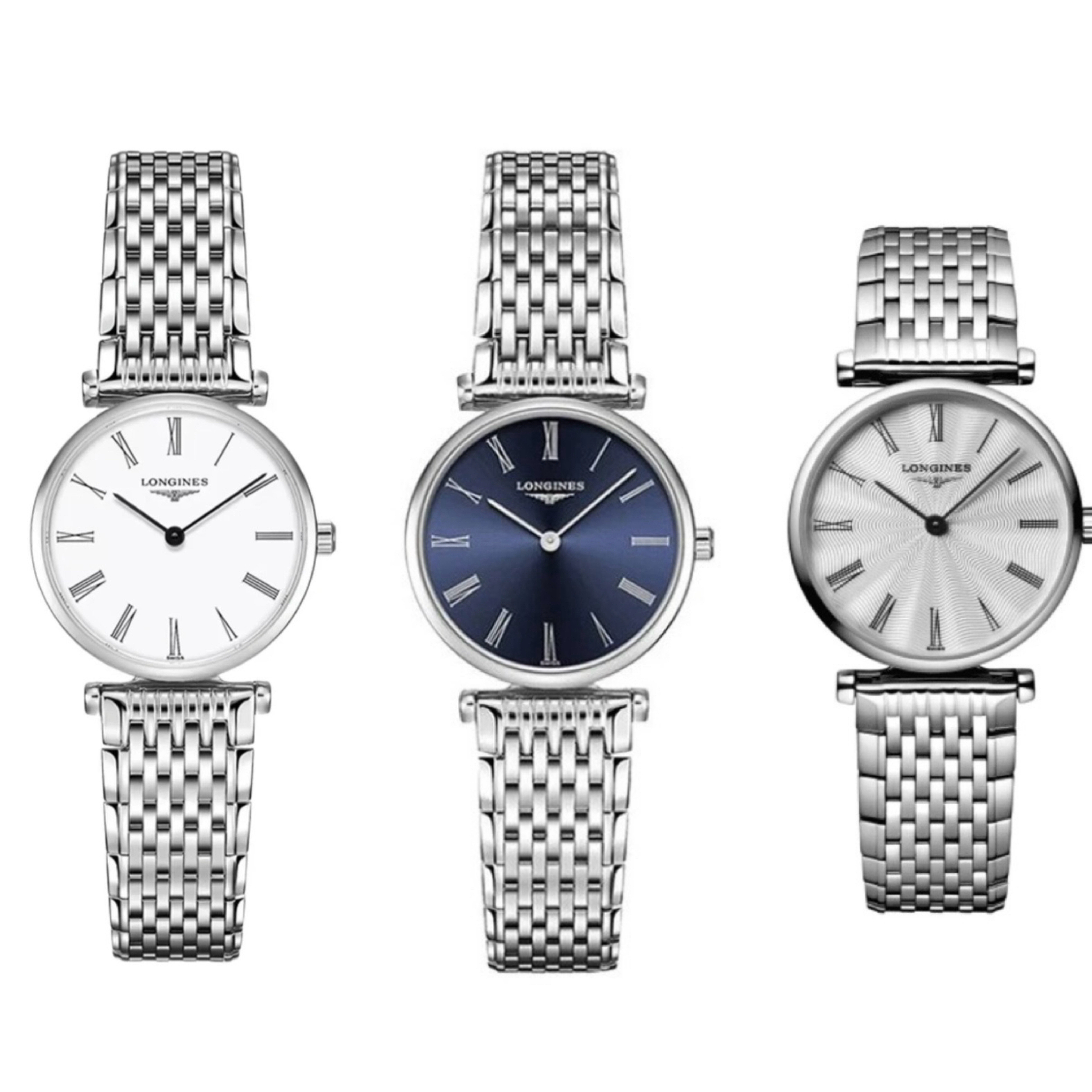 99新 Longines/浪琴 浪琴嘉岚209/罗马刻/表盘24mm/女士