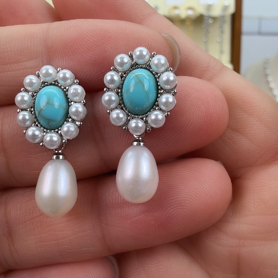 耳饰未镶嵌淡水珍珠