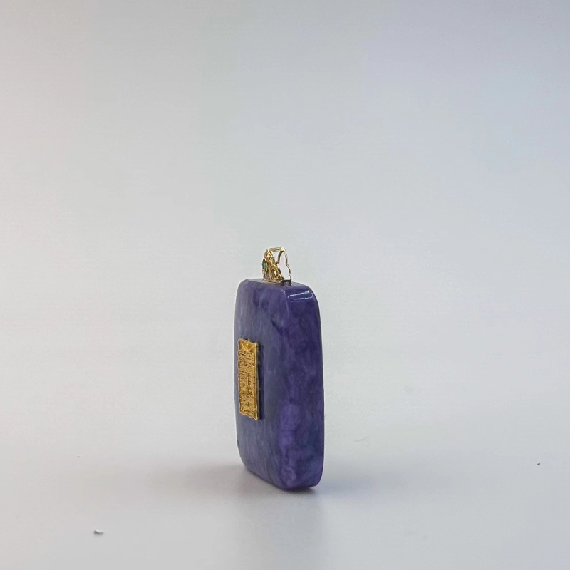 【晟伊】紫龙晶司M星君18K金吊坠+名+日期+地址