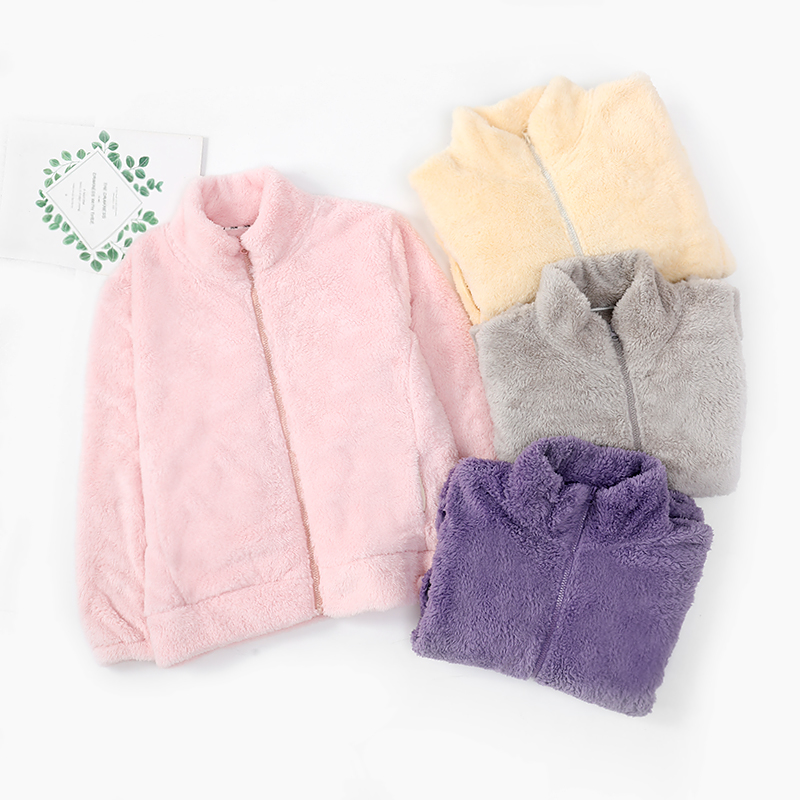 秋冬品牌货单【亲子妈妈】儿童加绒立领拉链外套WT3-17