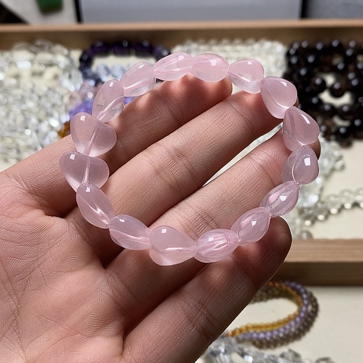 非金属卡12mm星光粉爱心 