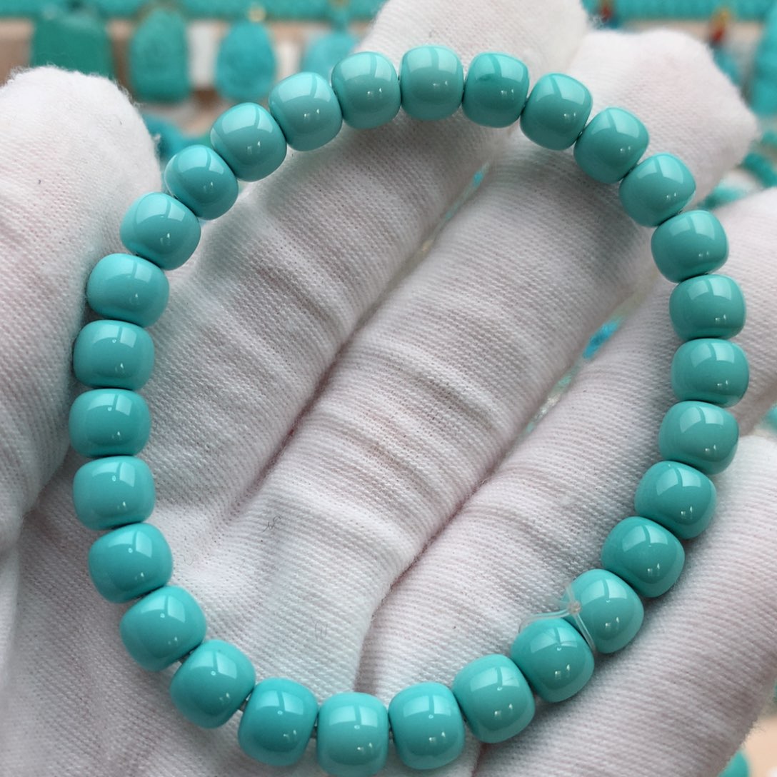 绿松石未镶嵌珠宝奇石7mm