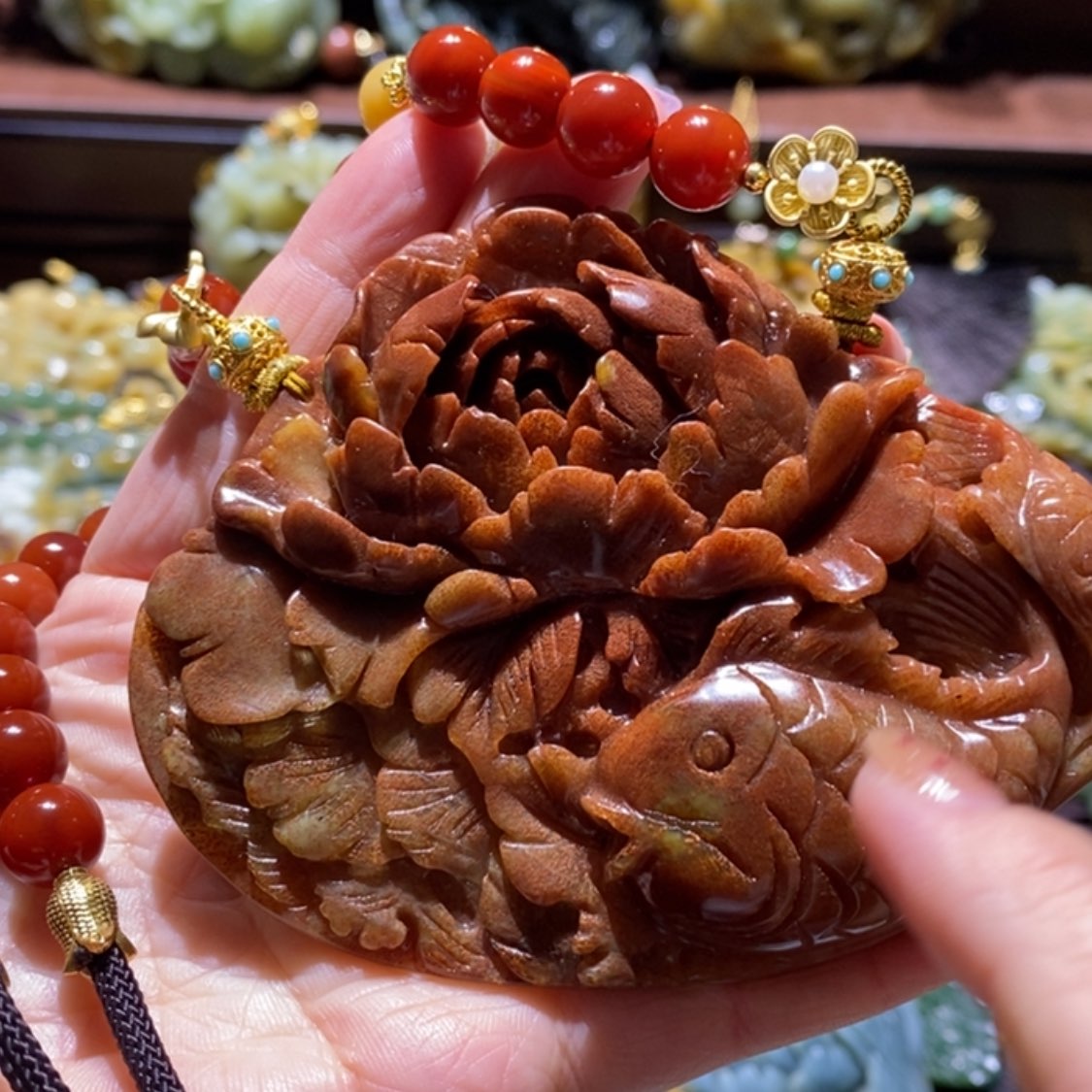 【闪购商品】岫玉毛衣链未镶嵌玉*.