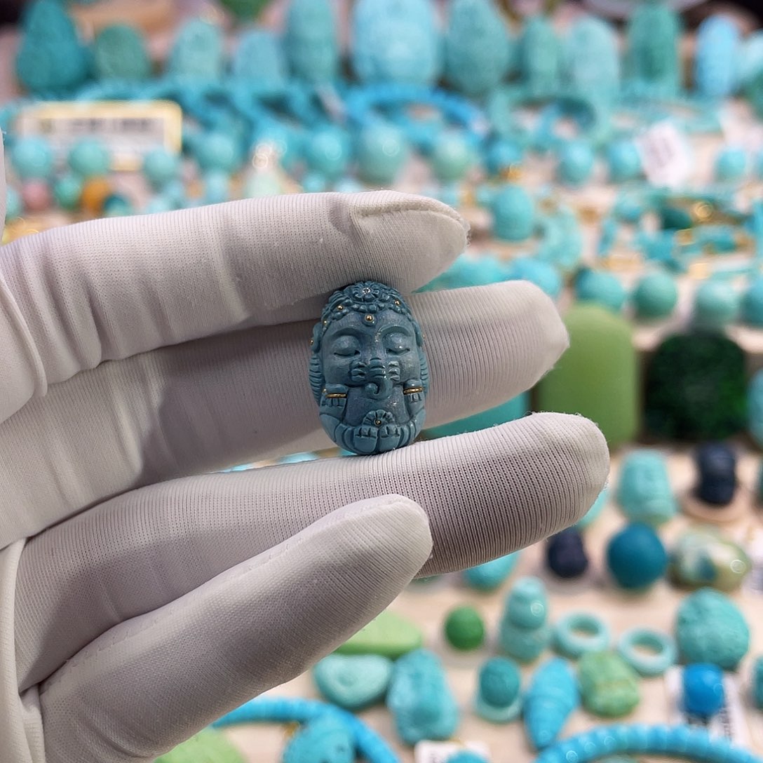 绿松石珠宝奇石未镶嵌