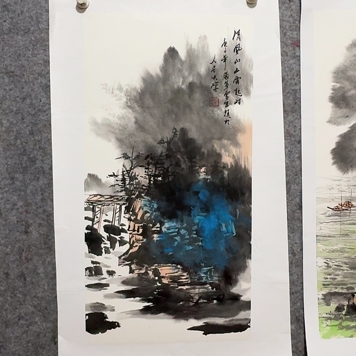 国画国画作品多次参加国内外66668888