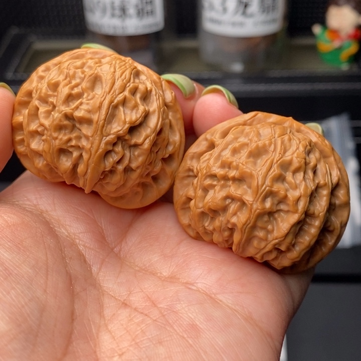 文玩核桃把件42宫灯球