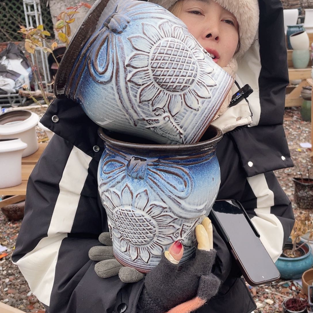 红陶王嫂花盆0201-477