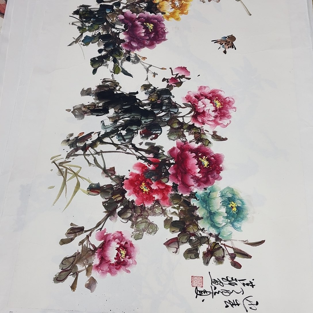 国画四尺花鸟一项