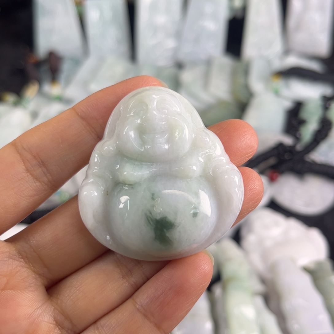 翡翠未镶嵌吊坠(不含链)瑕疵