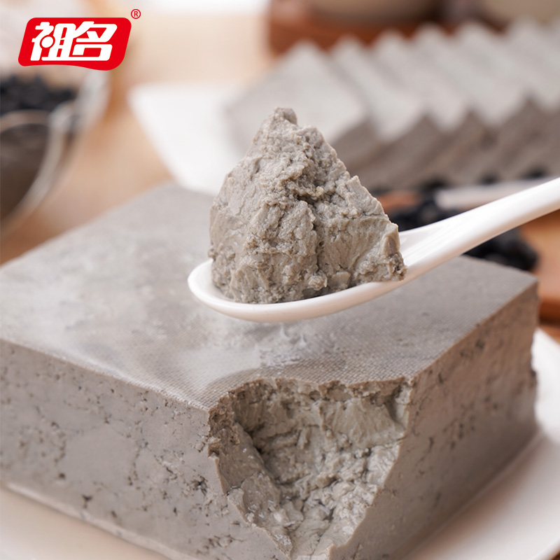 祖名黑豆豆花新鲜豆腐食材火锅川菜烤鱼非即食生胚半成品400g*2盒