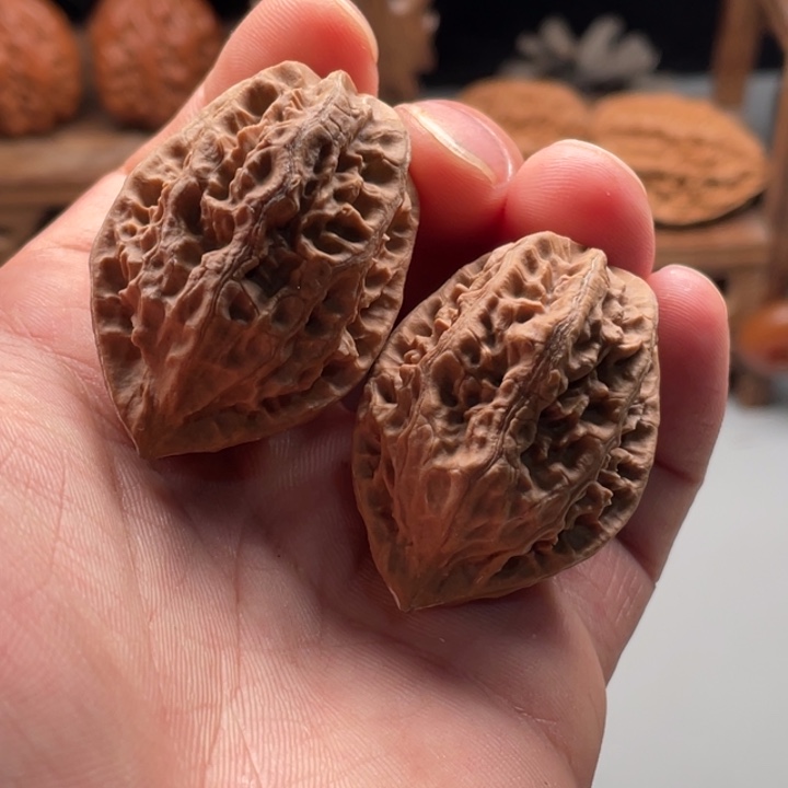 文玩核桃把件白云17